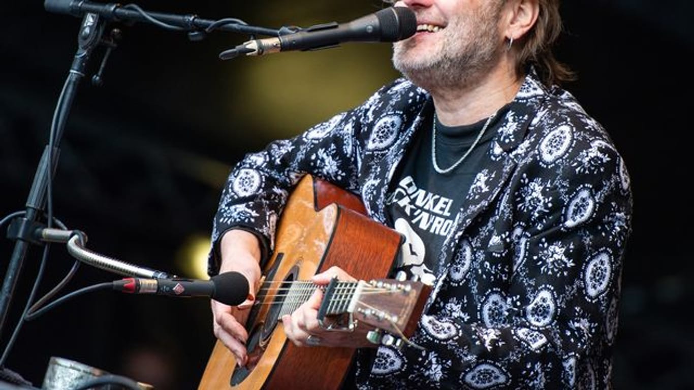 Stefan Stoppok bei einem Konzert 2018 in Essen.