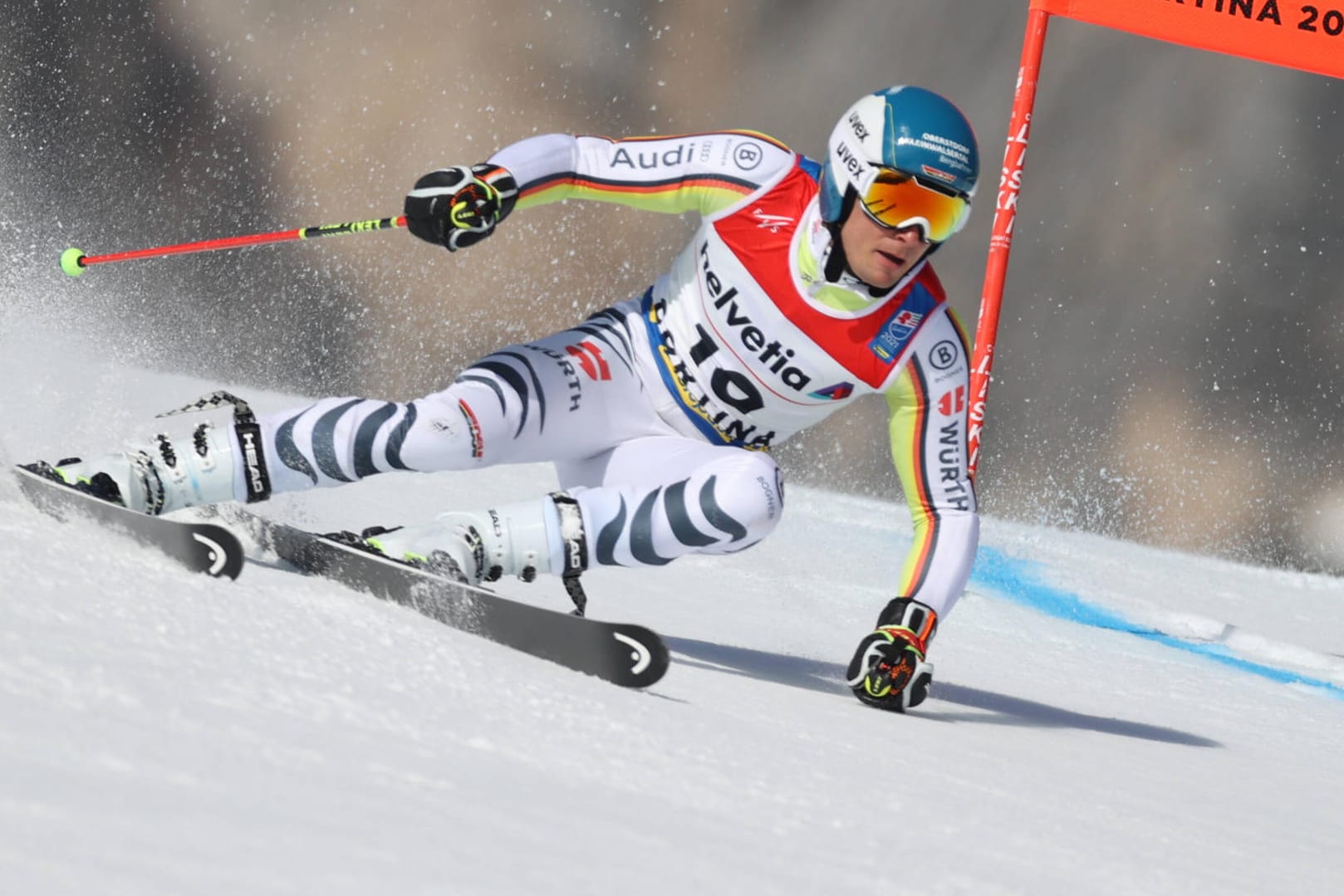 Alexander Schmid: Der DSV-Profi legte einen starken ersten Durchgang beim Riesenslalom in Cortina hin.