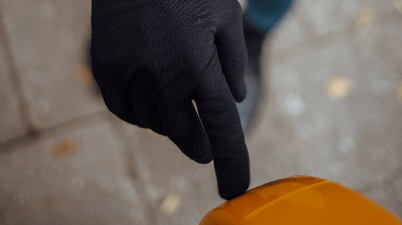 Elephantskin-Handschuh: Der Hersteller verspricht Sicherheit vor Viren und Bakterien.