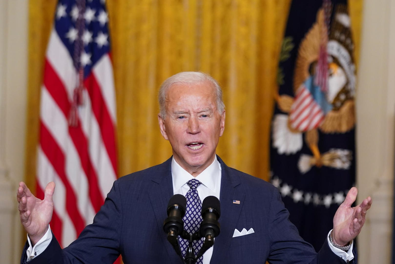 US-Präsident Joe Biden spricht auf der Münchner Sicherheitskonferenz.