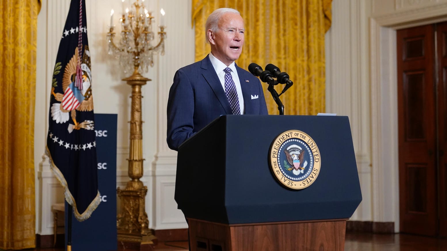 US-Präsident Joe Biden spricht auf der Münchner Sicherheitskonferenz.