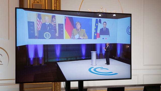 Digitale Münchner Sicherheitskonferenz: Auch US-Präsident Joe Biden war zugeschaltet. Digitale Münchner Sicherheitskonferenz: Auch US-Präsident Joe Biden war zugeschaltet.