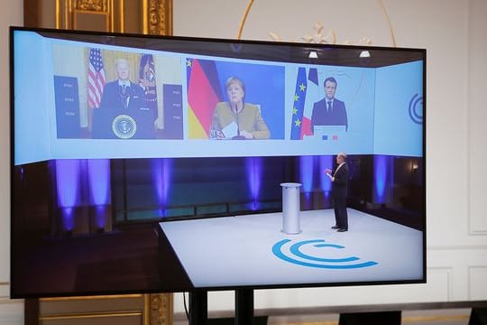 Digitale Münchner Sicherheitskonferenz: Auch US-Präsident Joe Biden war zugeschaltet.