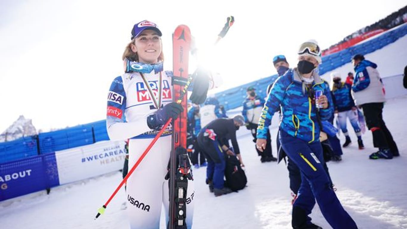 Will sich im Slalom ihre vierte WM-Medaille in Cortina d'Ampezzo sichern: Mikaela Shiffrin.