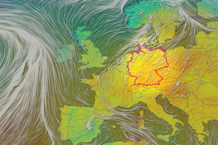 Ungewohnt milder Februar: Diese Wetter-Animation zeigt, warum in den kommenden Tagen Wärmerekorde aufgestellt werden können.