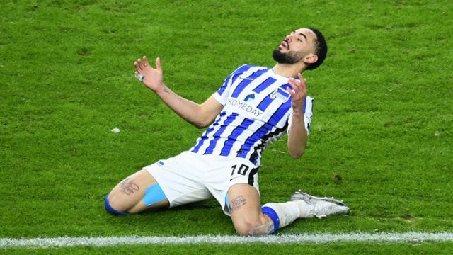 Hertha BSC hofft auf einen Formanstieg bei Matheus Cunha. Hertha BSC hofft auf einen Formanstieg bei Matheus Cunha.