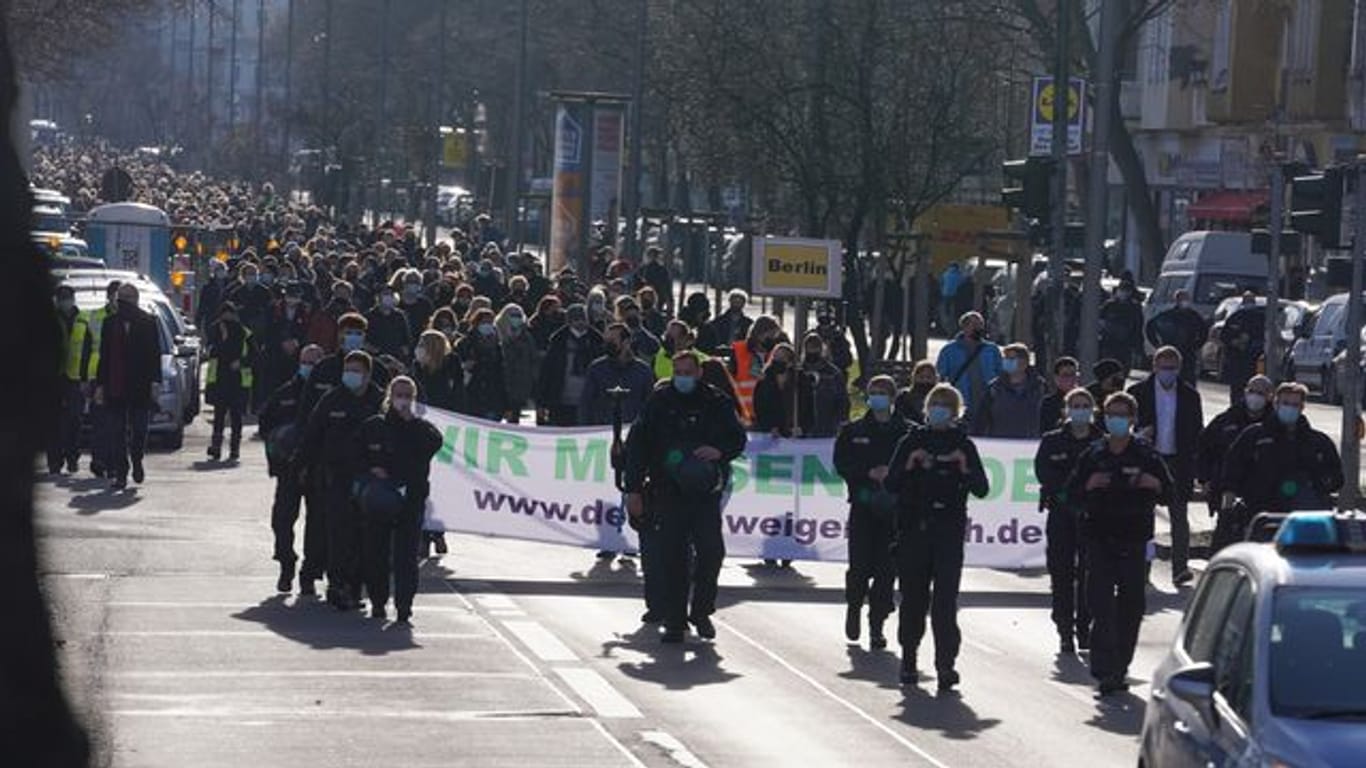 Demonstration gegen Corona-Maßnahmen in Berlin