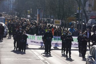 Demonstration gegen Corona-Maßnahmen in Berlin