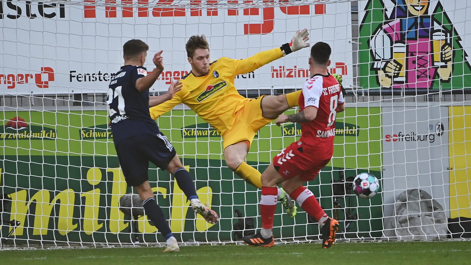 Unions Grischa Prömel (l.) erzielte gegen Freiburg das Tor des Tages.