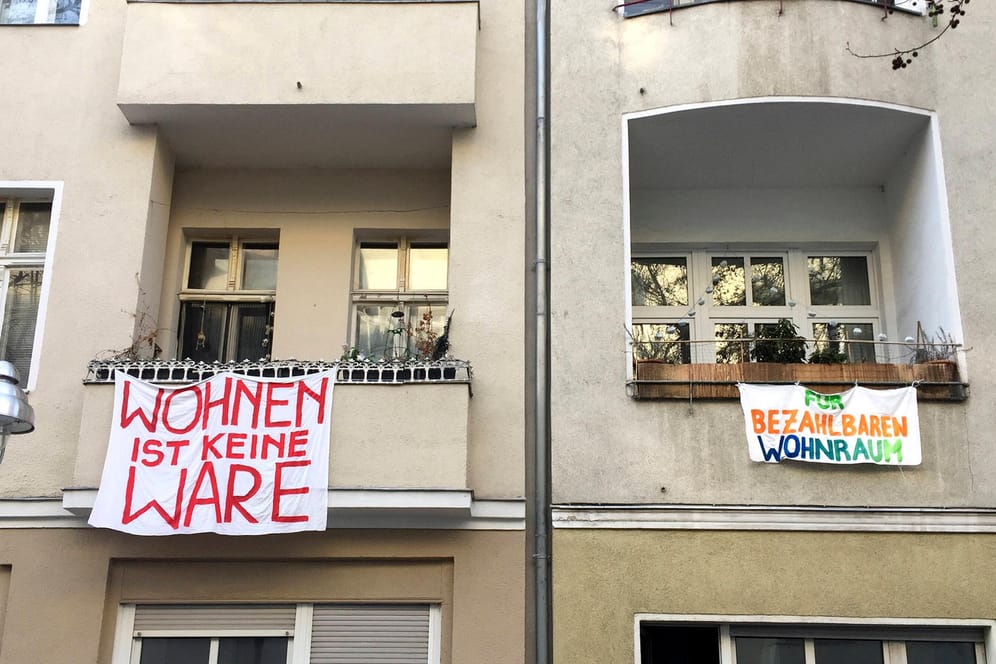 Protest für bezahlbaren Wohnraum in Berlin: Am Dienstag bespricht die Bundesregierung das Thema Wohnen.