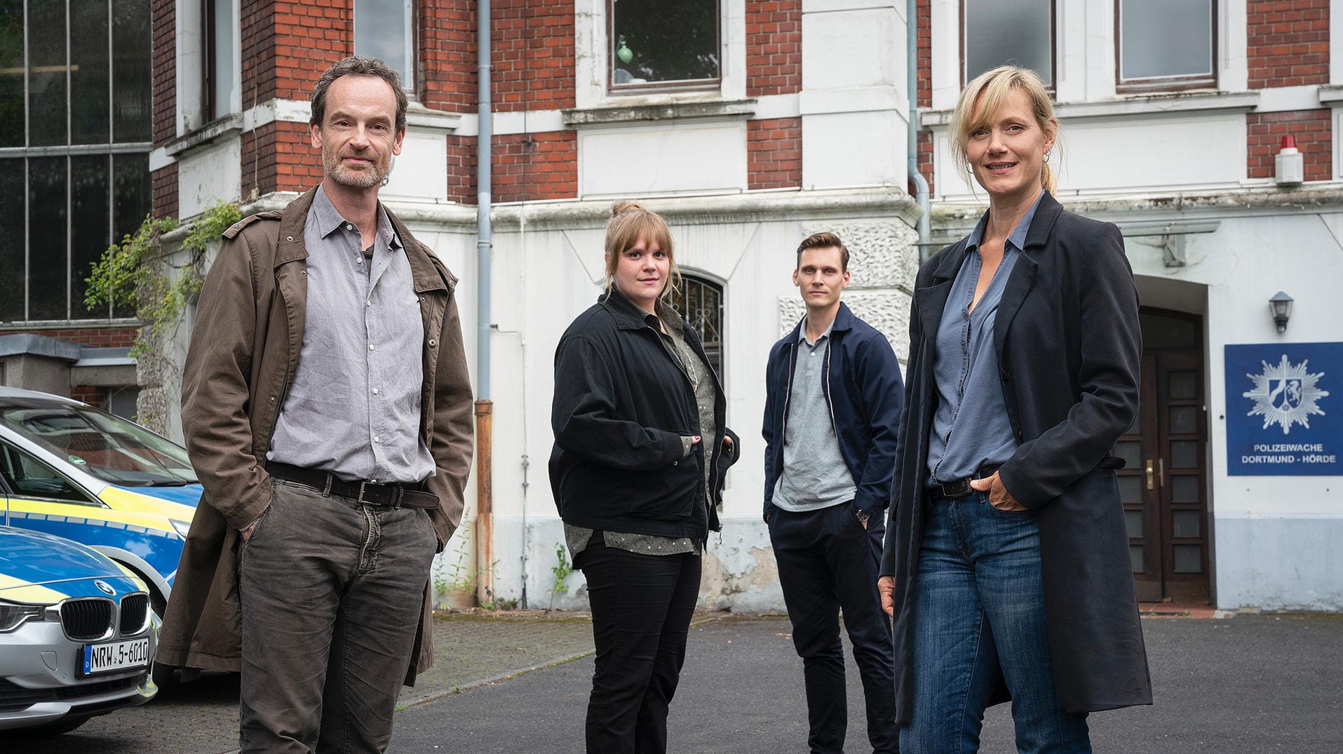 Das Dortmunder "Tatort"-Team (v.l.): Peter Faber (Jörg Hartmann), Martina Bönisch (Anna Schudt), Jan Pawlak (Rick Okon) und Rosa Herzog (Stefanie Reinsperger).