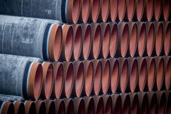 Rohre für die Erdgaspipeline Nord Stream 2