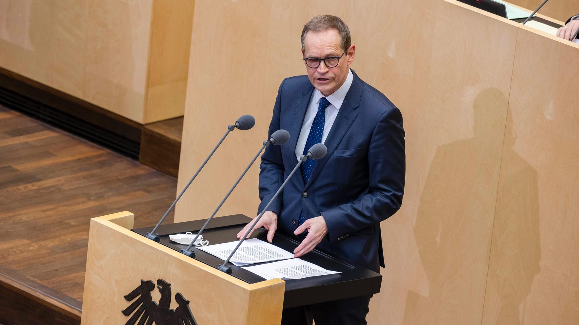 Regierender Bürgermeister von Berlin, Michael Müller: Er will einen Vorschlag machen, der nicht nur auf Inzidenzen, sondern auch auf Zeit setzt.