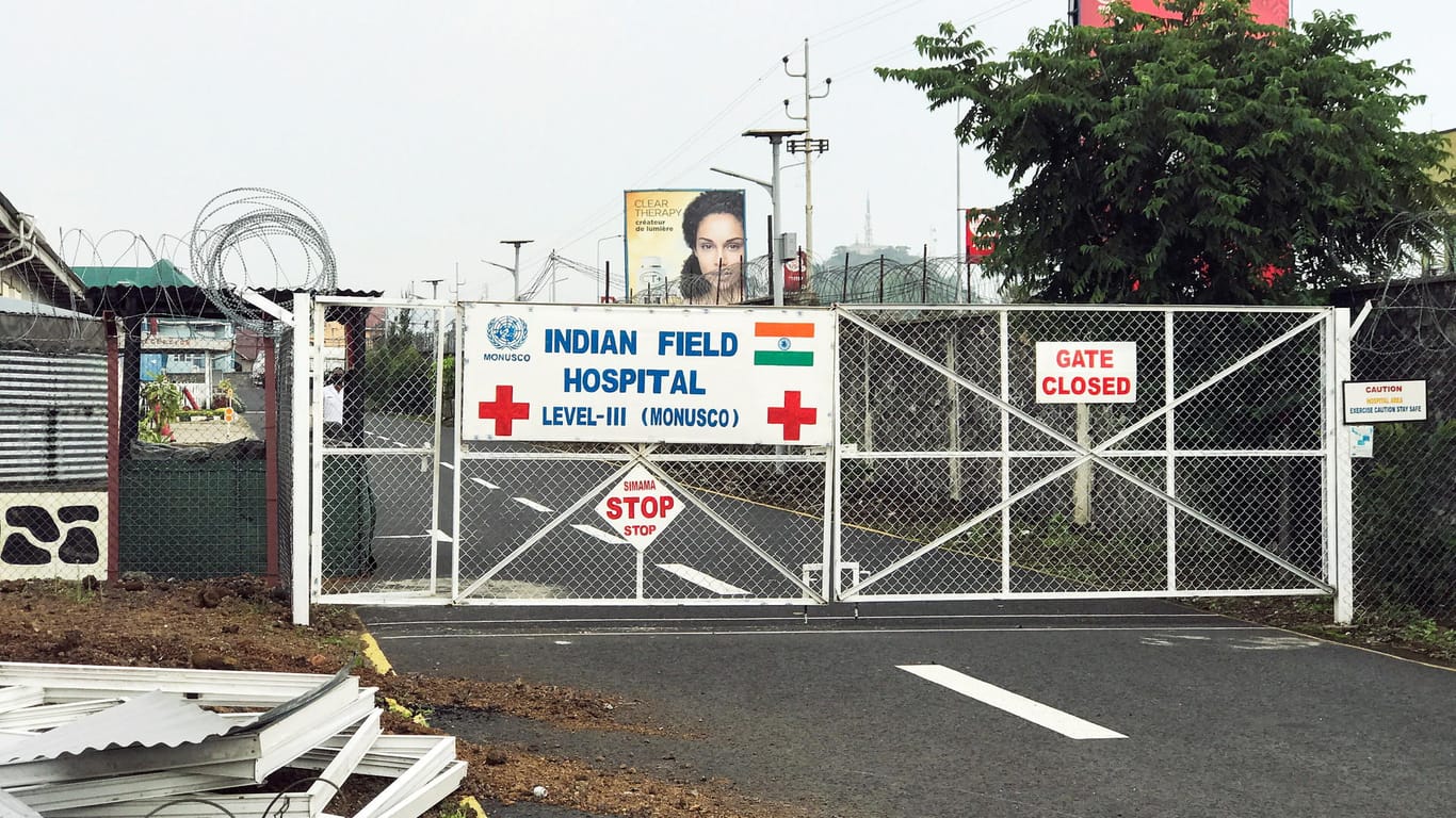 Das "Indian Field Hospital" in Goma: Hier wurde der italienische Botschafter Luca Attanasio tot eingeliefert.
