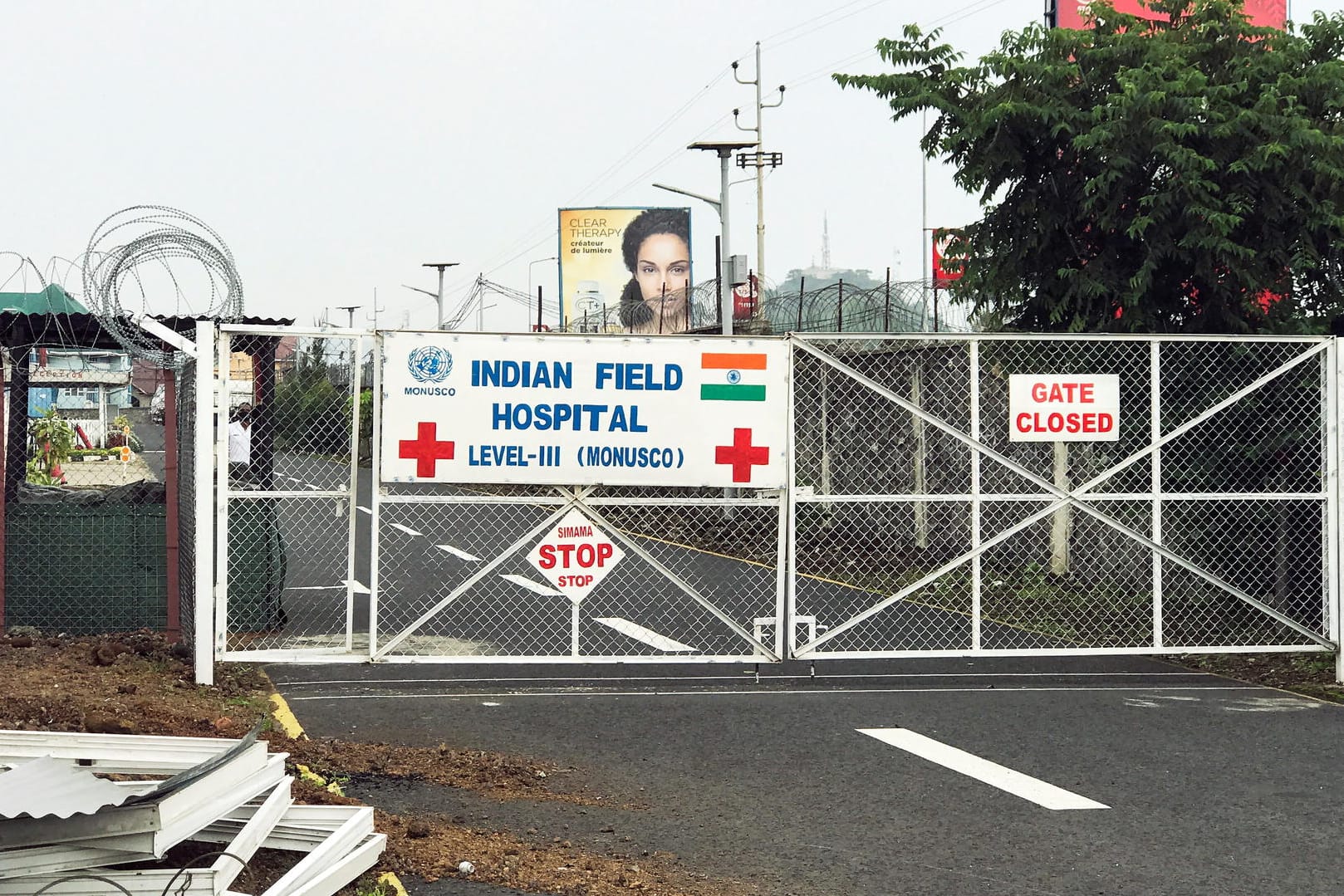 Das "Indian Field Hospital" in Goma: Hier wurde der italienische Botschafter Luca Attanasio tot eingeliefert.