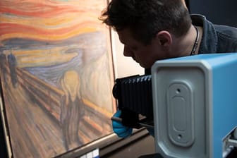 Mit der Infrarotkamera dem Geheimnis auf der Spur: Edvard Munchs "Der Schrei" wird durchleuchtet.