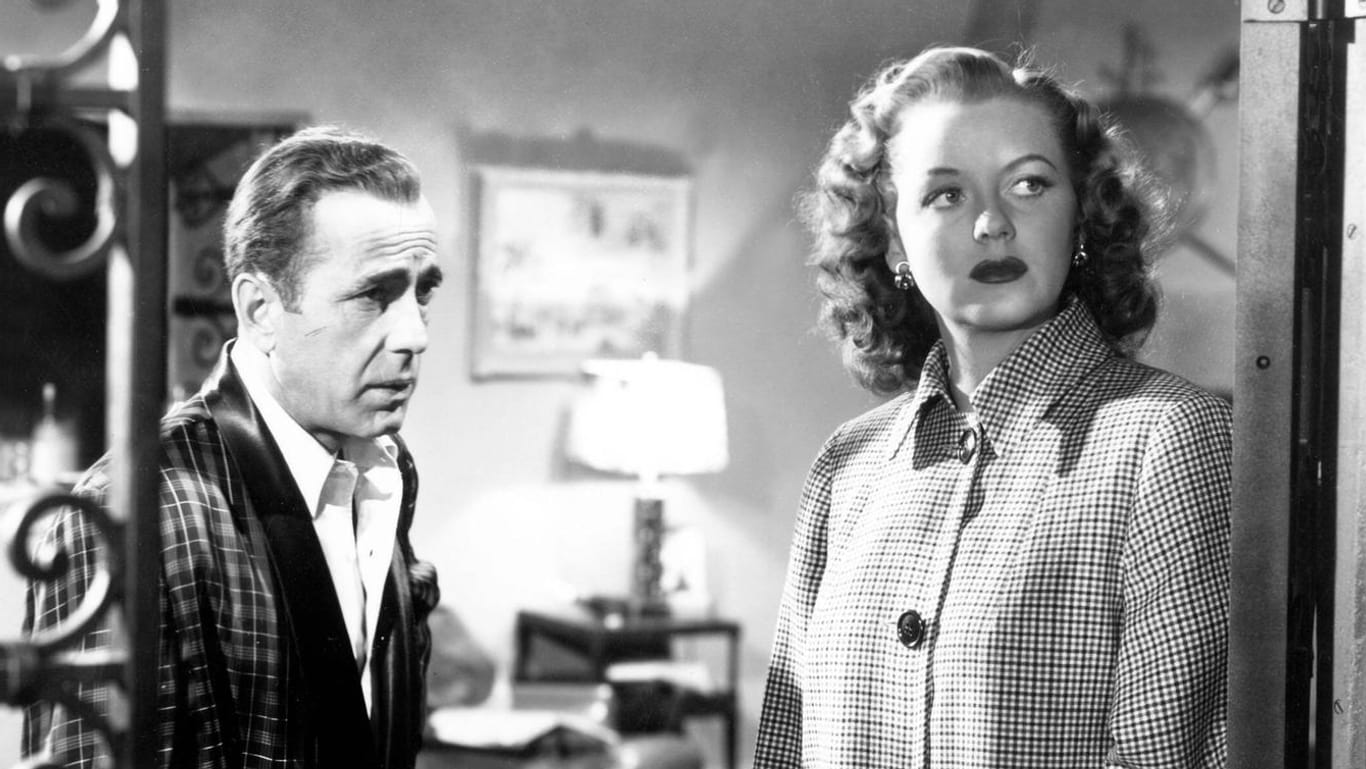 "Ein einsamer Ort": Die Schauspieler Humphrey Bogart und Martha Stewart in dem Krimi von 1950.