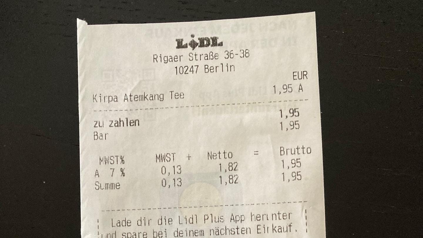 Kassenzettel Lidl