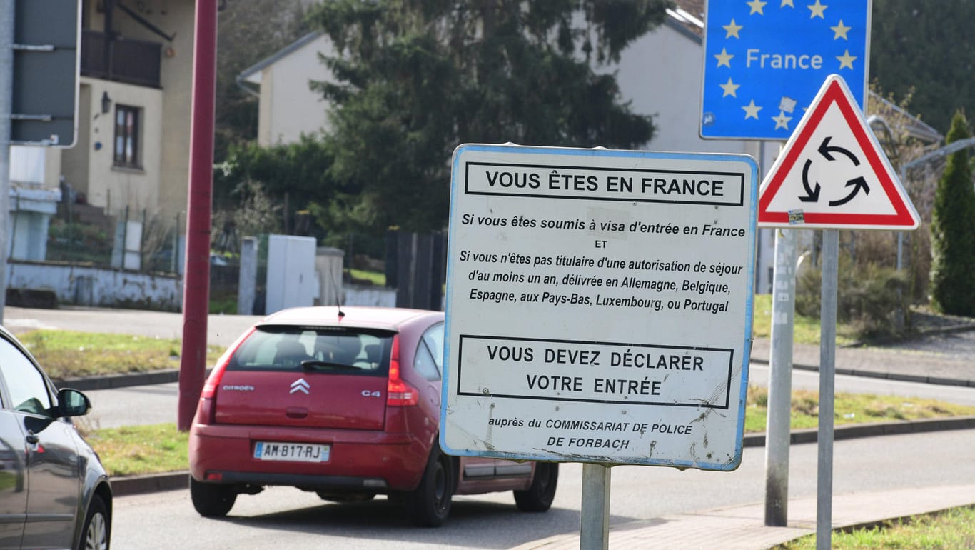 Grenzübergang zu Frankreich: Die Einreiseregeln werden verschärft.