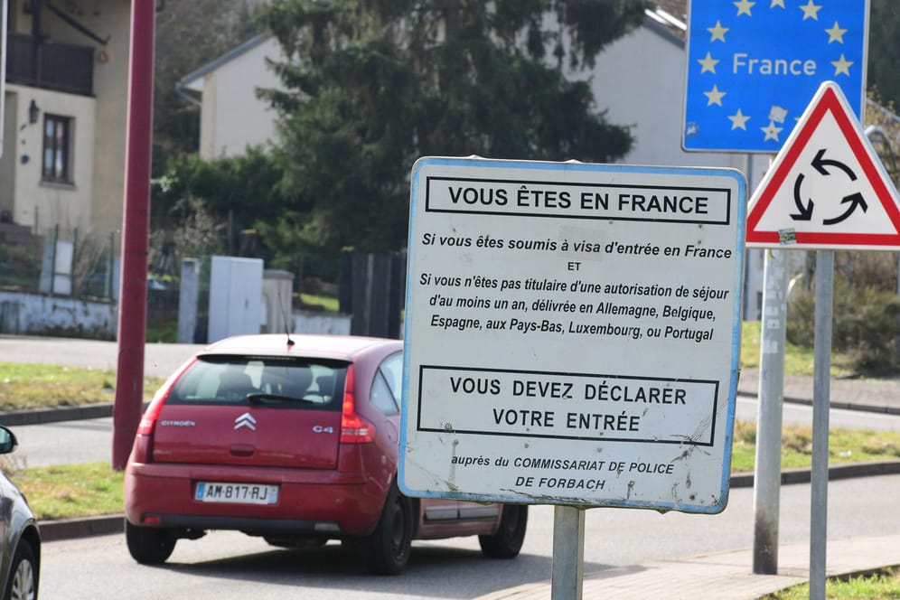 Grenzübergang zu Frankreich: Die Einreiseregeln werden verschärft.