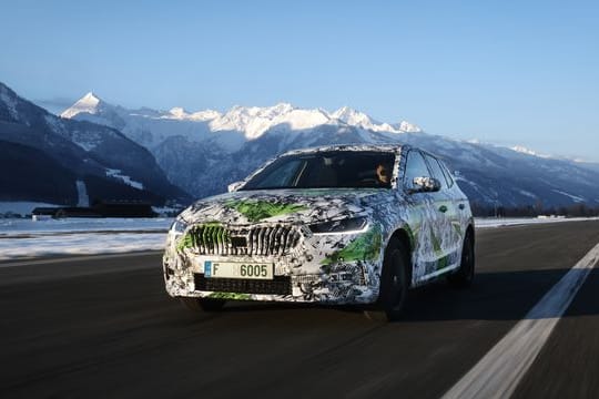 Fabia versteckt sich: Zumindest bis zur Weltpremiere will Skoda das Design des neuen Kleinwagens noch nicht komplett preisgeben.