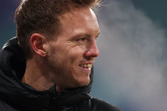 Leipzigs Trainer Julian Nagelsmann trifft mit seinem Team auf Borussia Mönchengladbach.