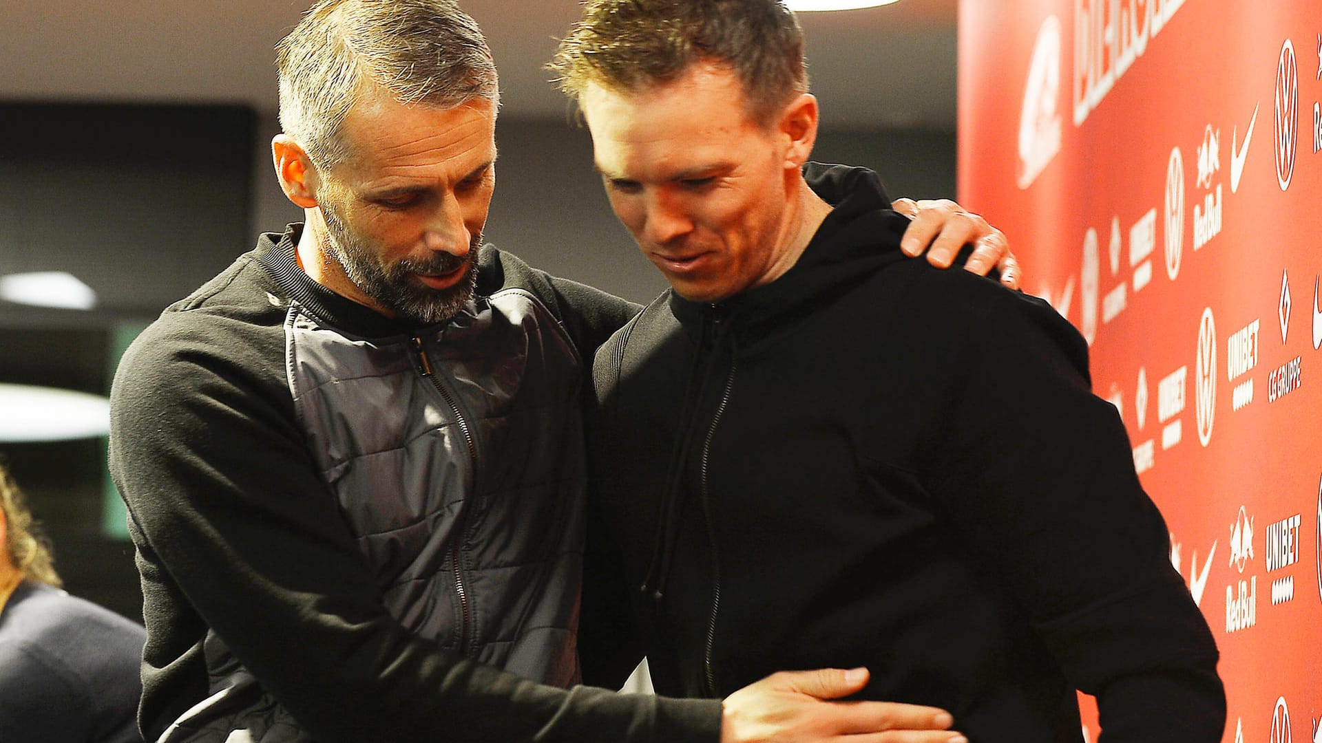 Marco Rose und Julian Nagelsmann: Beide treffen am Samstag aufeinander. Marco Rose und Julian Nagelsmann: Beide treffen am Samstag aufeinander.