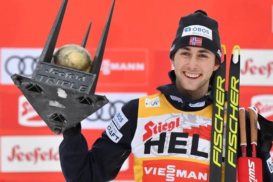 Topfavorit und Titelverteidiger: Der norwegische Kombinierer Jarl Magnus Riiber.