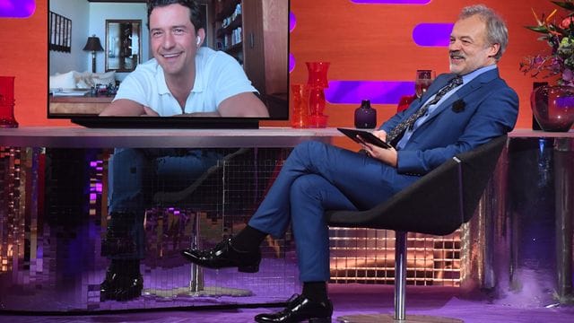 Orlando Bloom bei der Aufzeichnung der "Graham Norton Show".