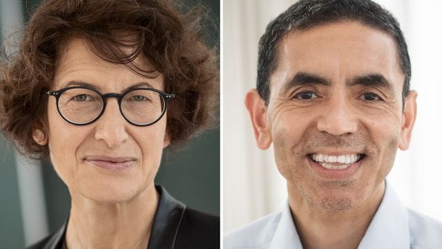 Die Gründer des Mainzer Corona-Impfstoff-Herstellers Biontech, Özlem Türeci und Ugur Sahin. Die Gründer des Mainzer Corona-Impfstoff-Herstellers Biontech, Özlem Türeci und Ugur Sahin.