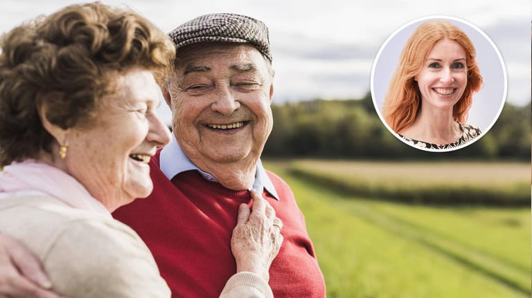 Älteres Paar: Was macht uns glücklich und zufrieden? Eine Langzeitstudie gibt Antworten.