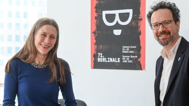 Das Leitungs-Duo der Berlinale, Geschäftsführerin Mariette Rissenbeek, und Carlo Chatrian, künstlerischer Direktor.