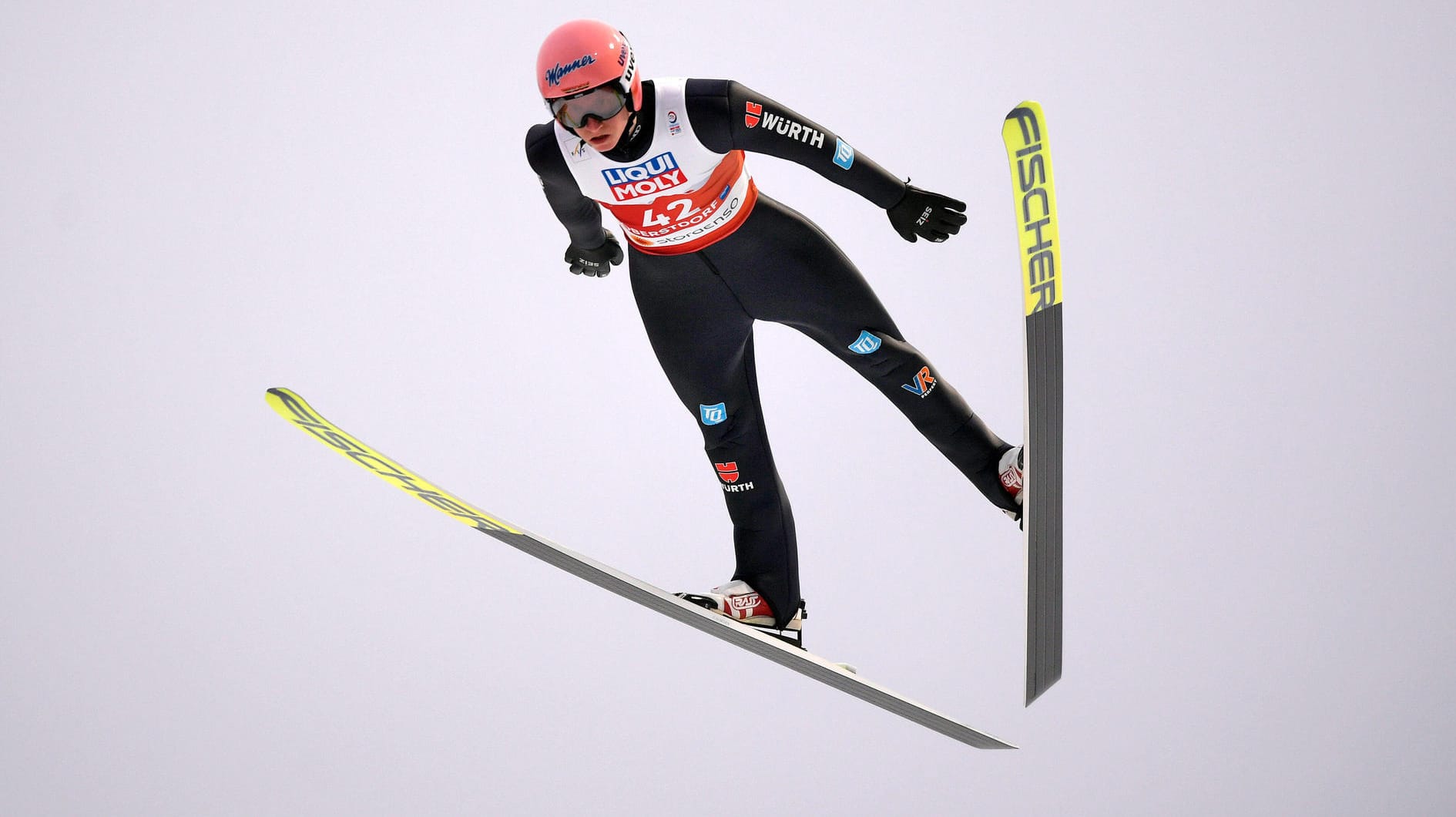 Starke Vorstellung in Oberstdorf: Karl Geiger.