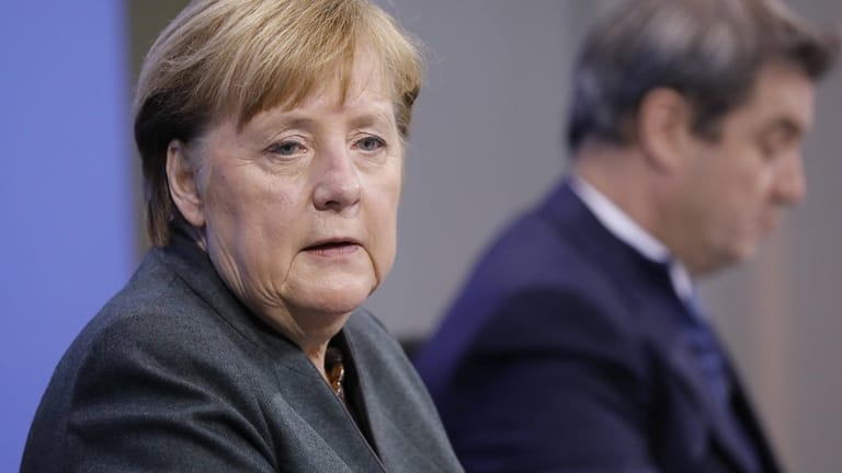 Kanzlerin Angela Merkel (CDU) und Bayerns Ministerpräsident Markus Söder (CSU): Beide sprachen zuletzt immer wieder von Öffnung.