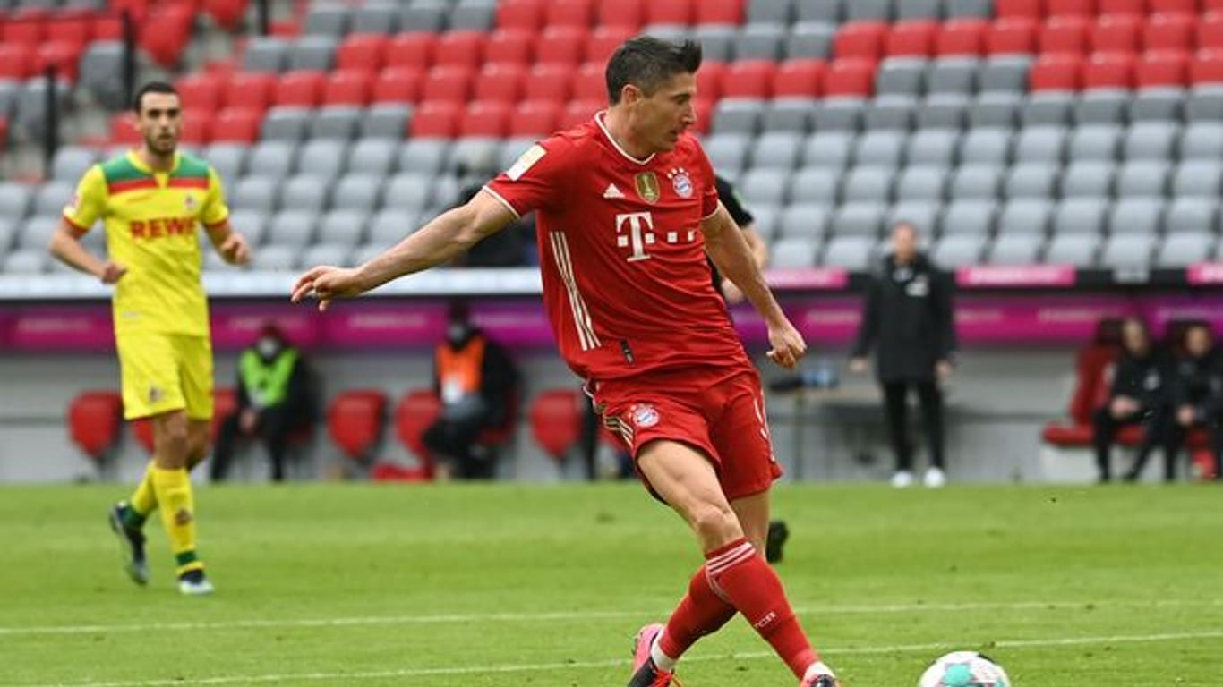 Zeigte sich auch gegen Köln treffsicher: Bayern-Torjäger Robert Lewandowski.