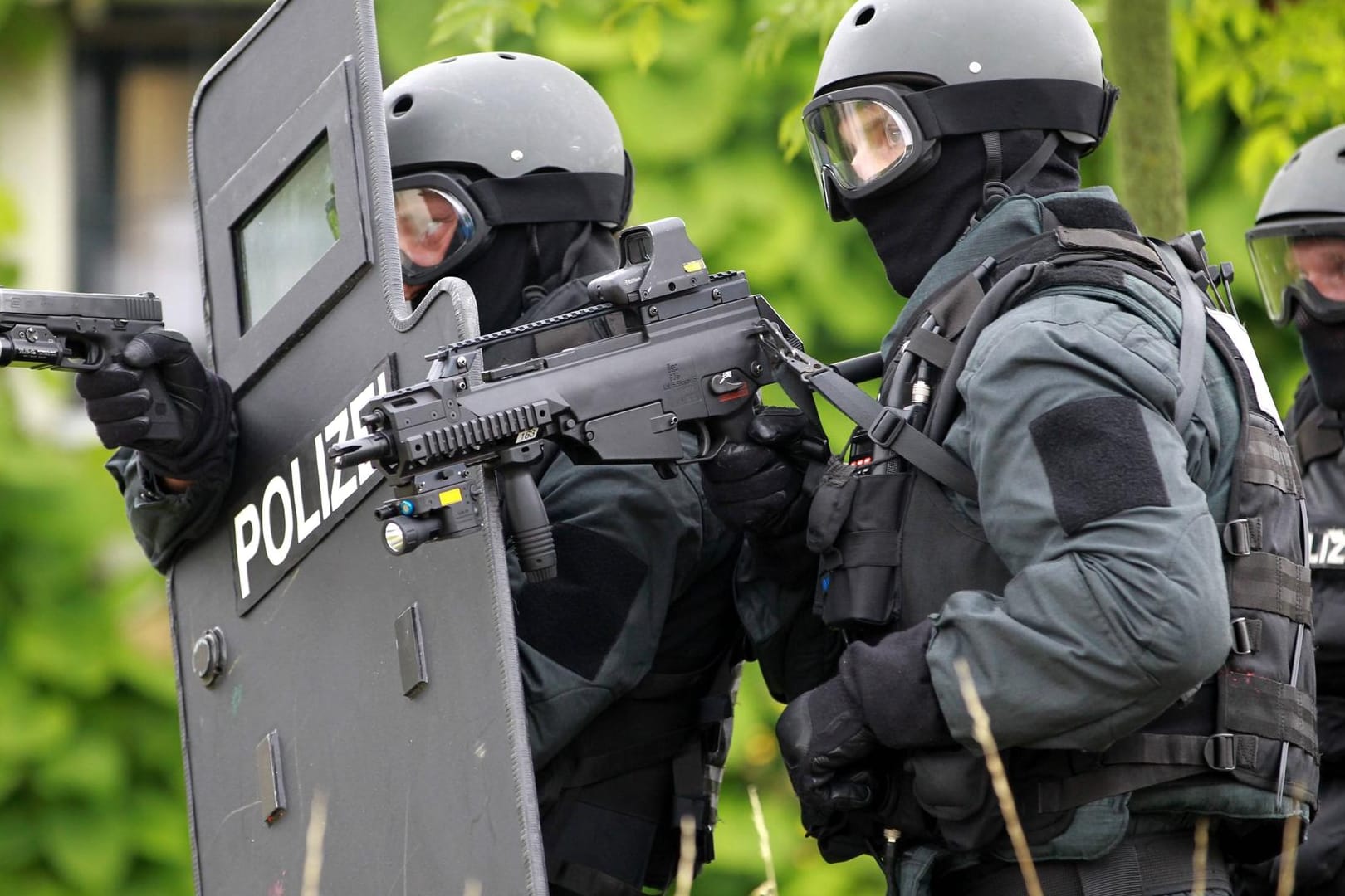 SEK-Beamte bei einer Übung: Der festgenommene Soldat ist an einem Bundeswehrstandort in Baden-Württemberg stationiert. (Symbolfoto)