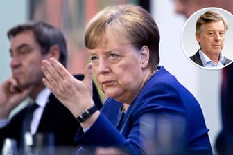 Angela Merkel und Markus Söder nach einem Corona-Gipfel im vergangenen April: Die Bund-Länder-Runde muss sich neue Methoden einfallen lassen.