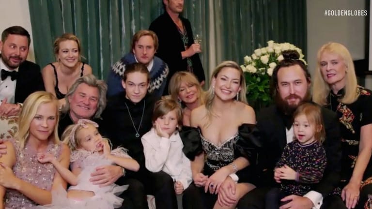 Familienzusammenkunft: Kate Hudson, Kurt Russell, Goldie Hawn und die Kinder des berühmten Hollywoodclans.