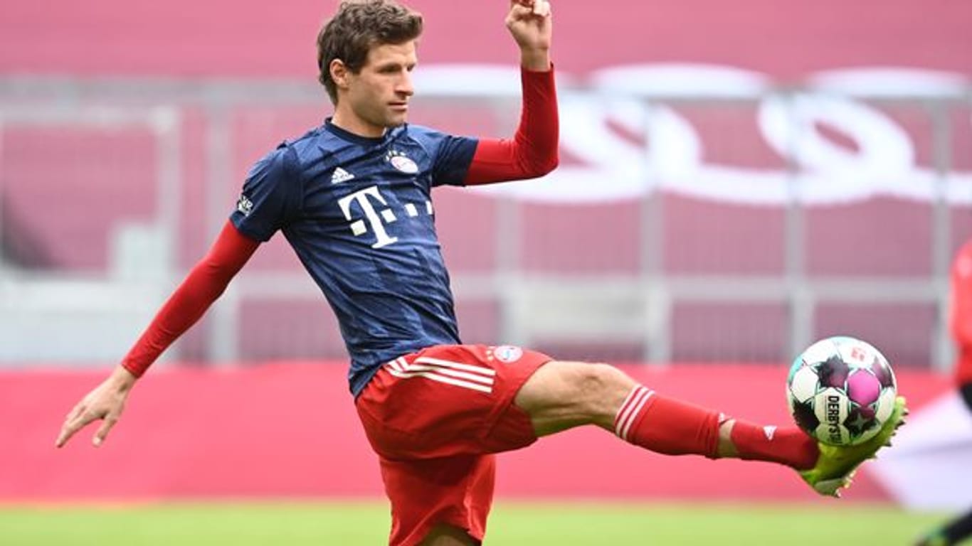 Trainiert, um schnell wieder in die Startelf der Bayern zurückkehren zu können: Thomas Müller.
