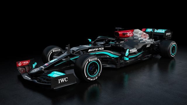 Das neue Auto von Weltmeister Lewis Hamilton und Teamkollege Valtteri Bottas: Der Mercedes-AMG F1 W12 E.