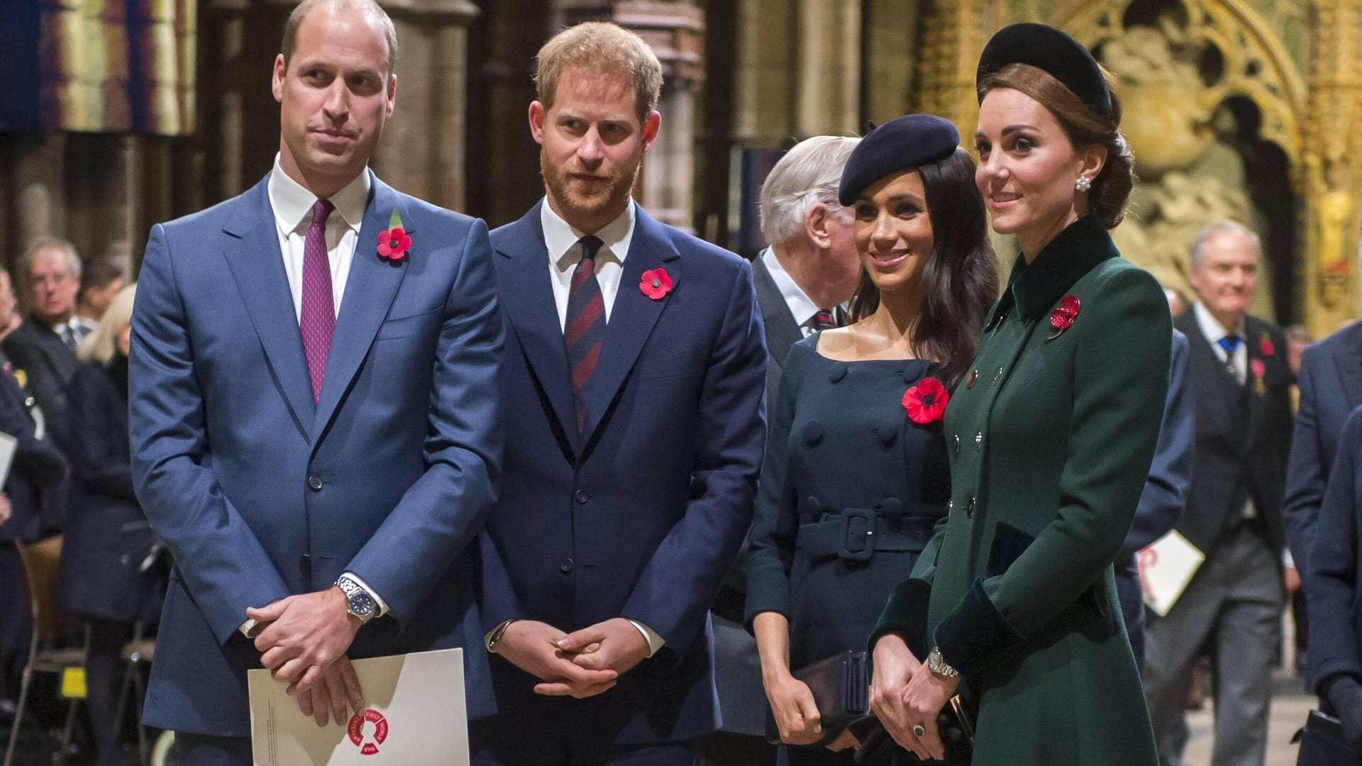 William, Harry, Meghan und Kate im November 2018: Damals betitelte man sie gern noch als die "Fab Four".