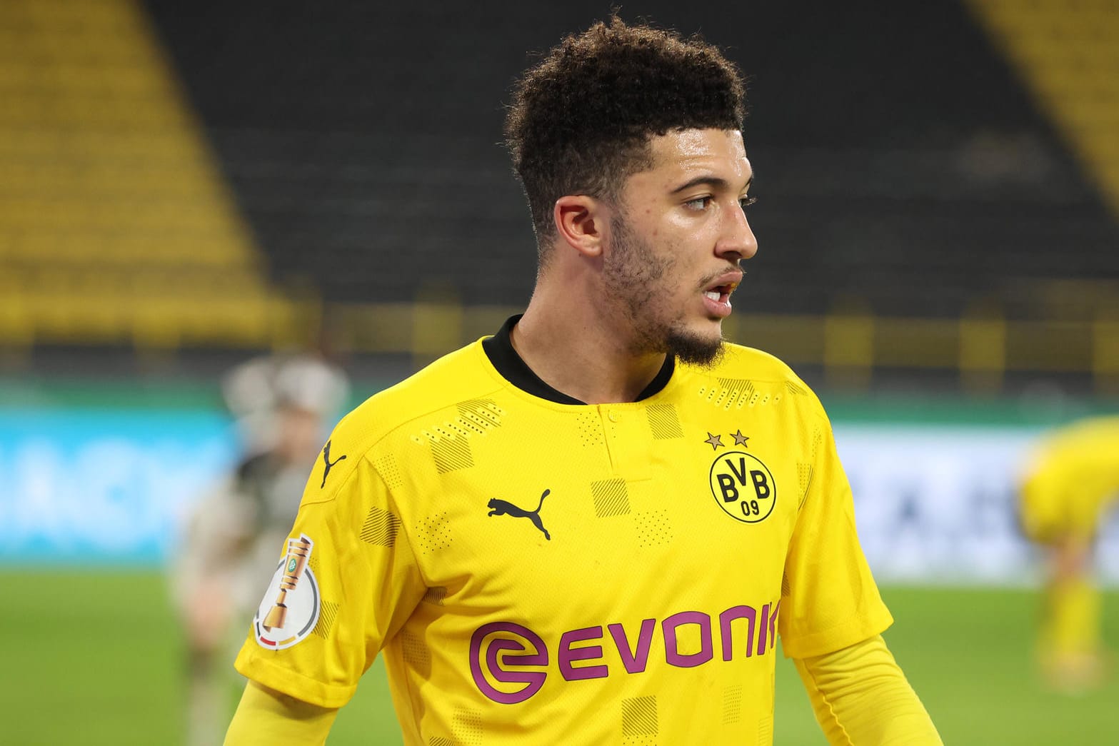 Jadon Sancho: Der Flügelflitzer klagte nach seinem Siegtreffer gegen Gladbach im Pokal über Oberschenkelprobleme.