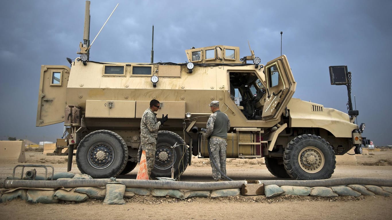 US-Armee im Irak: Ein Stützpunkt des amerikanischen Militärs ist angegriffen worden.