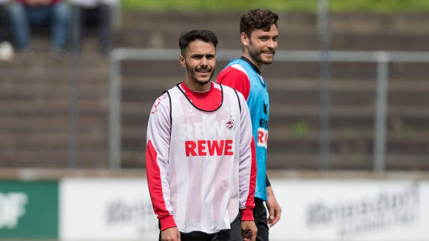 Leonardo Bittencourt und Jonas Hector beim Training (Archivbild): Bittencourt kann sich vorstellen, nochmal für Köln zu spielen.