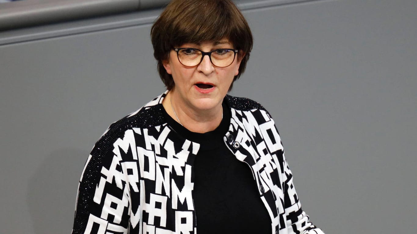 SPD-Chefin Saskia Esken: "Ich bin froh, dass wir den Gesprächsfaden aufgenommen haben".