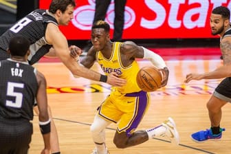 Konnte trotz einer überzeugenden Leistung die Lakers-Niederlage gegen die Sacramento Kings nicht verhindern: Dennis Schröder.
