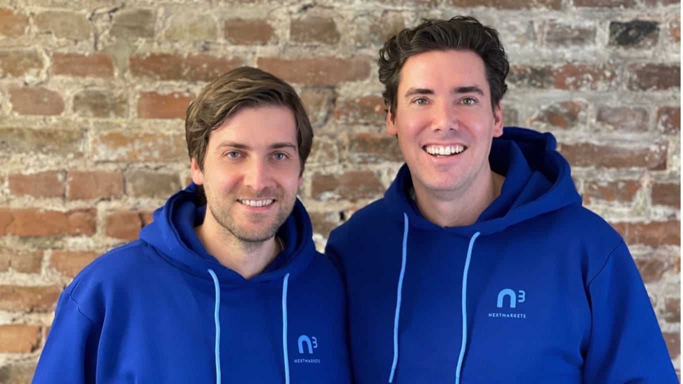 Die Gründer von nextmarkets, Dominic und Manuel Heyden: Das Kölner Start-up hat in einer Finanzierungsrunde 30 Millionen Dollar erhalten.