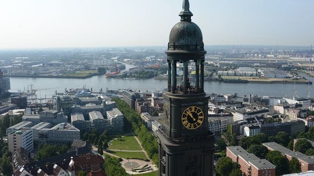 Die Hauptkirche Sankt Michaelis in Hamburg: Als Beispiel für die Forschungen diente die Hansestadt als Beispiel.