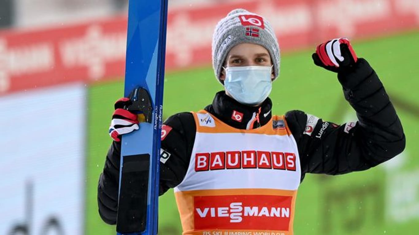 Steht vorzeitig als Gesamtweltcup-Gewinner fest: Skisprung-Star Halvor Egner Granerud.