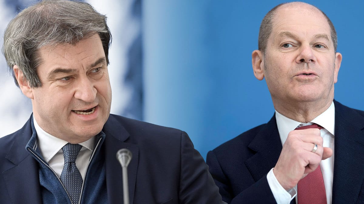 Markus Söder und Olaf Scholz: Zwei Alphatiere geraten aneinander.